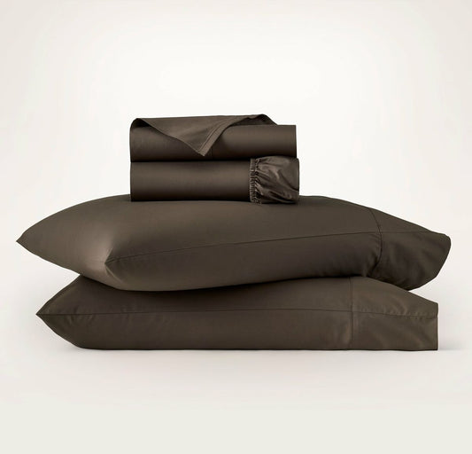 Signature Hemmed Sheet Set Deep Walnut