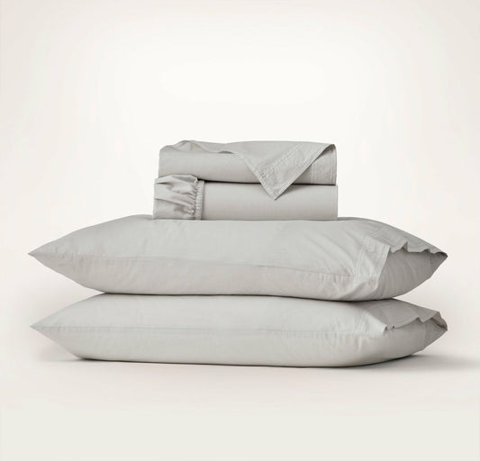 Percale Vintage Washed Sheet Set Vintage Mist