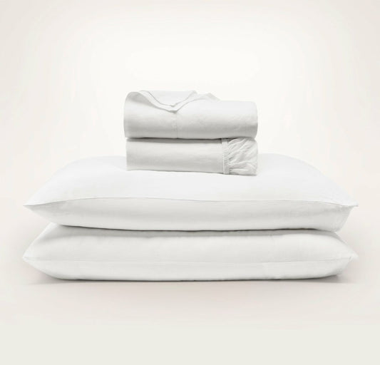 Linen Sheet Set White
