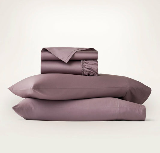 Signature Hemmed Sheet Set Plum