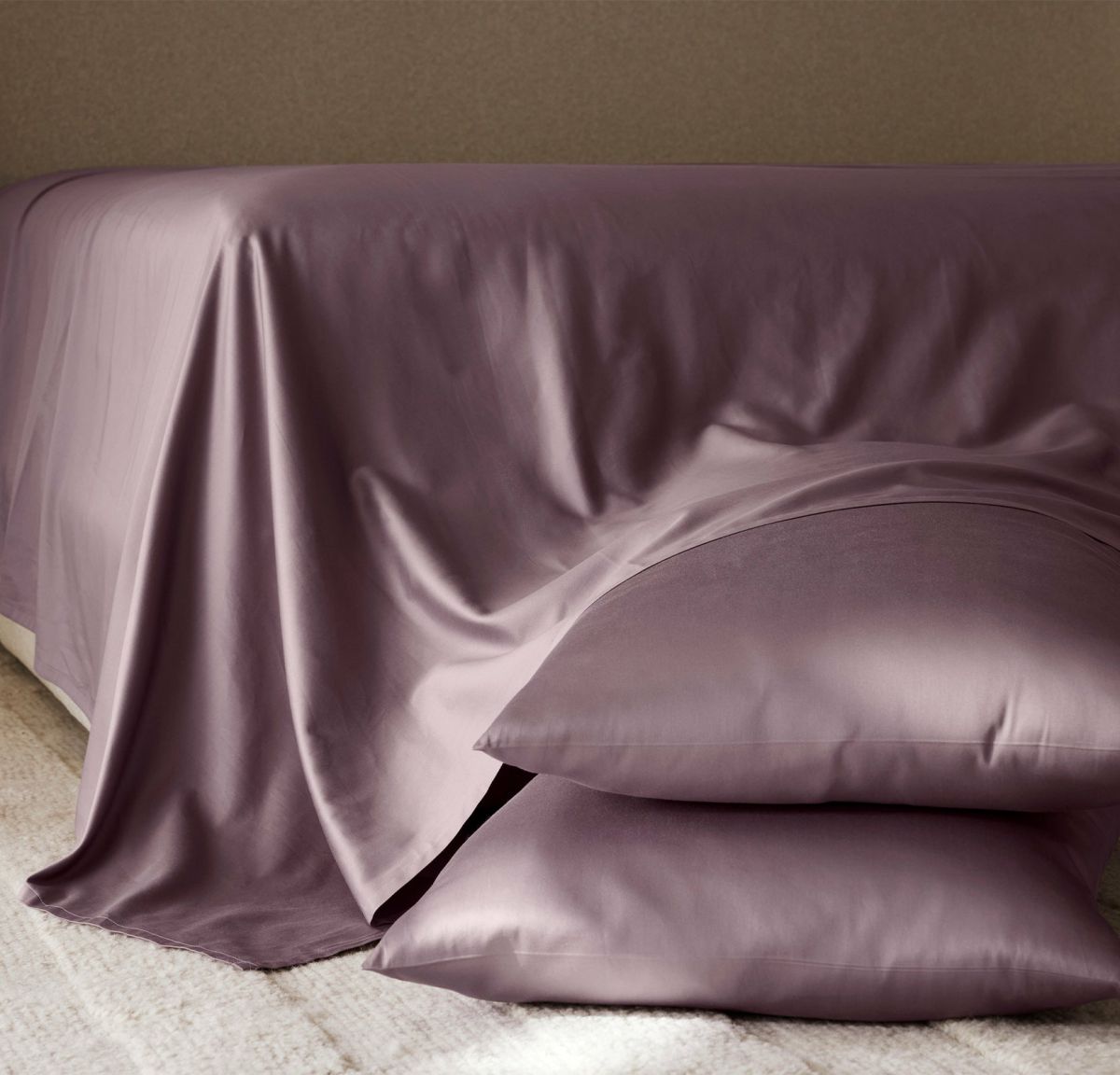 Cooling Percale Sheet Set Plum