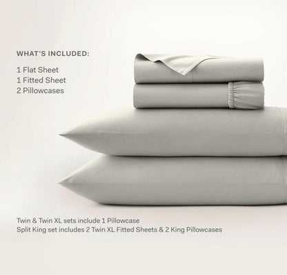 Cooling Percale Sheet Set Plum