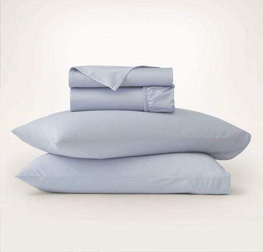 Signature Embellished Sheet Set Hydrangea/White Piped Edge