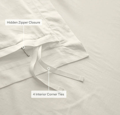 Signature Hemmed Duvet Set Bay Garden