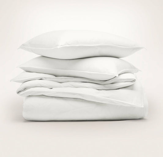 Signature Vintage Washed Duvet Set Vintage White