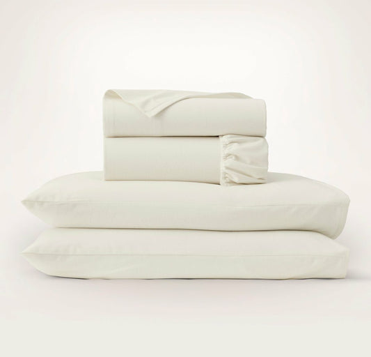 Flannel Sheet Set Cream
