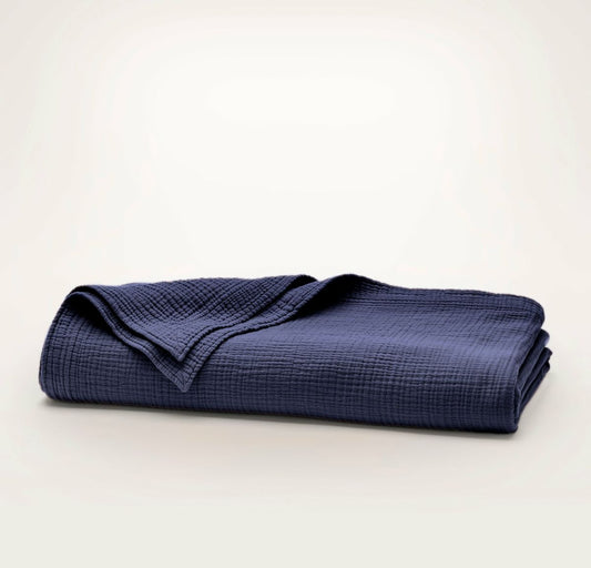 Dream Bed Blanket Coastal Navy