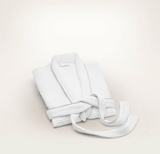 Waffle Robe White/Shore