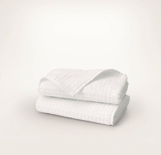 Turkish Waffle Hand Towels (Pair) White