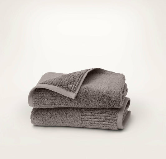 Turkish Ultra Plush Hand Towels (Pair) Stone