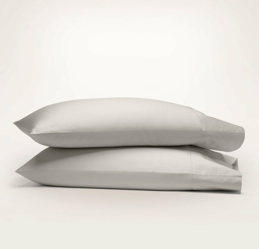 Signature Hemmed Pillowcase Set Pewter