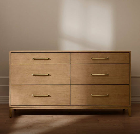 6-Drawer Wood Dresser
