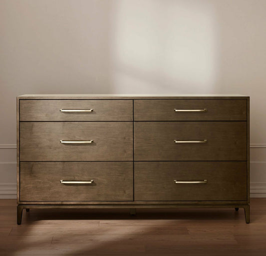 6-Drawer Wood Dresser