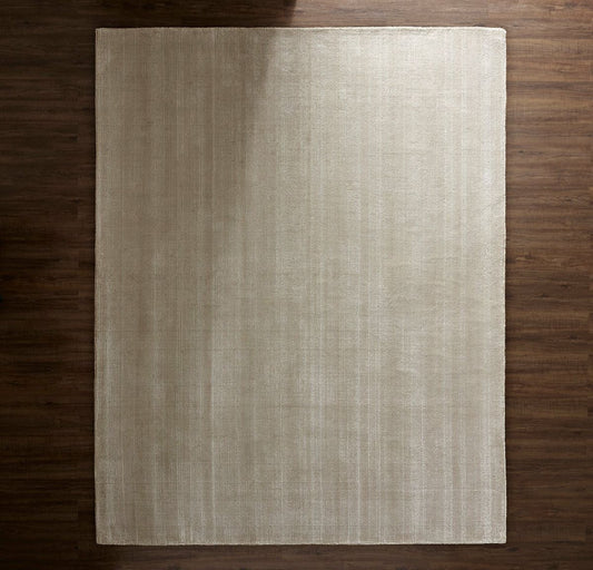 Two-Tone Ribbed Rug Oak/Cream