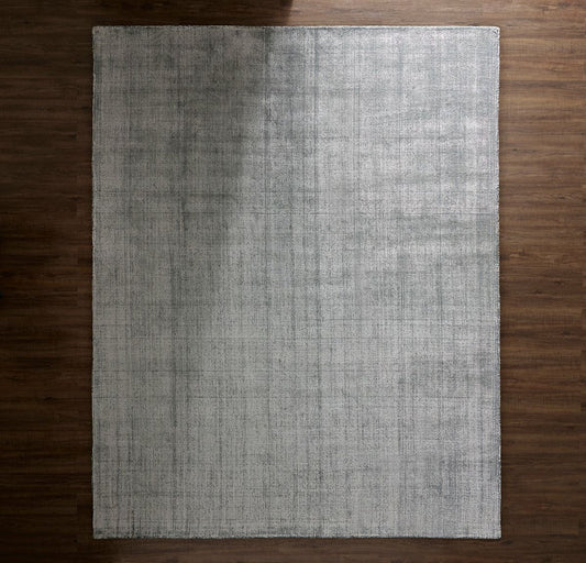 Two-Tone Ribbed Rug Bluestone/Shore