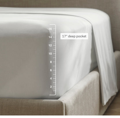 Cooling Percale Sheet Set Plum